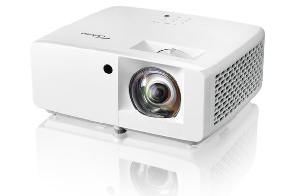 Optoma AZH360ST Short Throw Projector, 3600 Lumens, 300,000:1 Contrast Ratio, DuraCore LASER Full HD Resolution