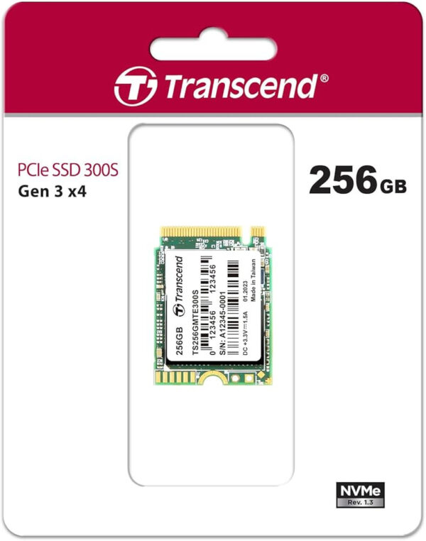 Transcend MTE300S 256GB / 512GB / 1TB M.2 2230 PCIE Gen3 x4 NVMe SSD