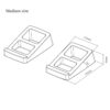BRATECK BS-70 / BS-70M Series Medium Sized Tilted Desktop Speaker Stand - Brateck BS-70S / Brateck BS-70M Speaker Stand