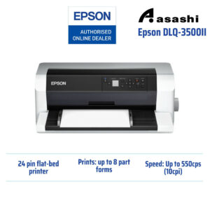 255f1fb4857fb4b3a4c6ffdbcfac7744.jpeg Epson DLQ-3500II 24-pin, 136 columns, 550cps (high speed draft@10cpi), 1+7 copies, Parallel, USB Port