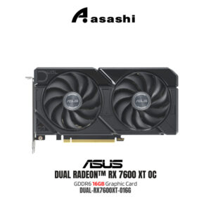 ASUS DUAL RX 7600 XT OC EDITION 16GB DDR6 GRAPHICS CARD ( DUAL-RX7600XT O16G )