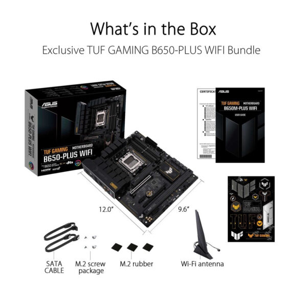 AMD Ryzen 7 7800X3D + ASUS TUF GAMING B650-PLUS WIFI DDR5/D5 AM5 GAMING MOTHERBOARD