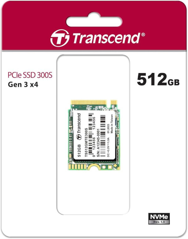 Transcend MTE300S 256GB / 512GB / 1TB M.2 2230 PCIE Gen3 x4 NVMe SSD