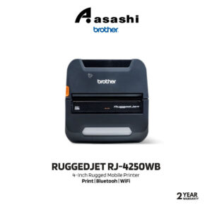 Brother RuggedJet RJ-4250WB 4-Inch Mobile Printer with Wi-Fi and Bluetooth Wireless Technology