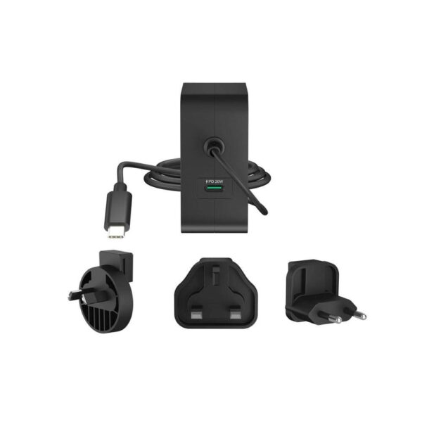 J5Create JUP25102F 102W GaN PD USBC 2-Port Charger with Changeable Plugs