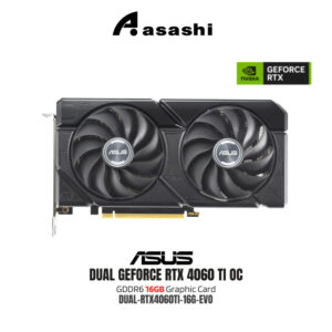 ASUS DUAL GeForce RTX 4060 TI OC Edition 16GB GDDR6 Graphic Card (DUAL-RTX4060TI-16G-EVO)