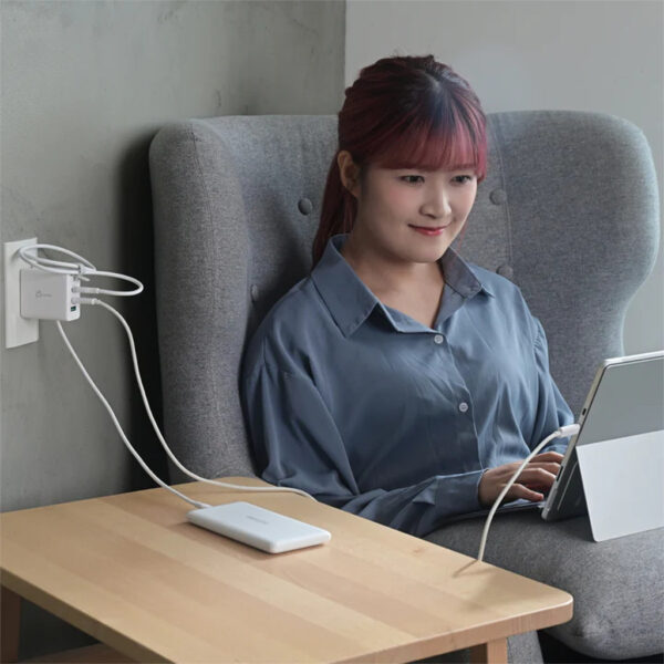 J5Create JUP3565CV 65W GaN USB-C 3-Port Traveler Pack Charger