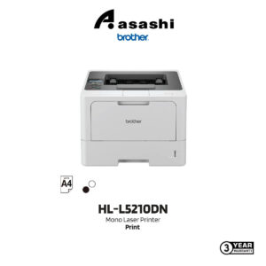 Brother HL-L5210DN A4 Mono Laser Printer (Print Up to 50ppm,Netwrok,Duplex,3 yrs Warranty)