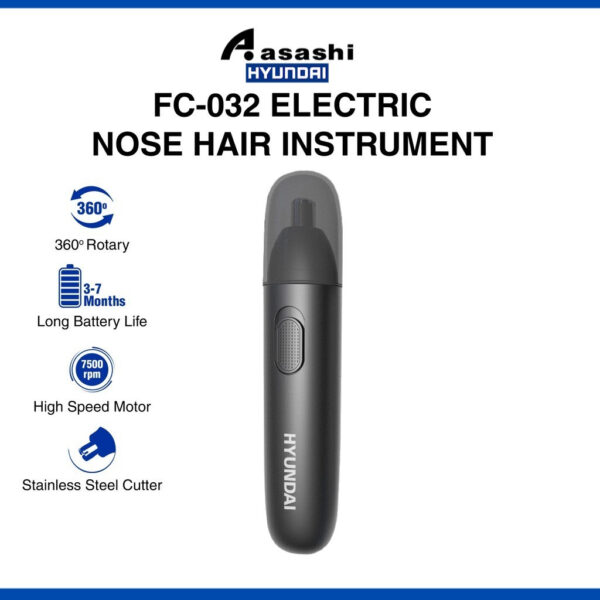 HYUNDAI Portable Electric Rechargeable Nose Hair Trimmer FC-032 FC-052