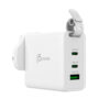 J5Create JUP3565CV 65W GaN USB-C 3-Port Traveler Pack Charger