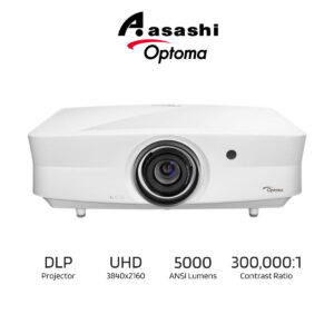 Optoma ZK507-W 5000 Lumens, 300,000:1 Contrast Ratio, LASER 4K UHD 2160p, Full 3D supported, HDR Compatible, HDMI v2.0, / MHL 2.1, HDMI 1.4a, Vertical Lens Shift, Laser Life up to 20,000 hours, Projector