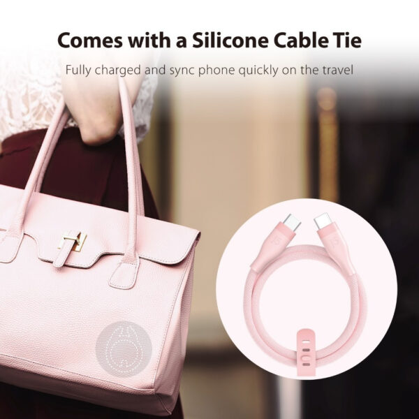 j5create JUCX18L18 USB-C | JUCX18L18C | JUCX18L18R 60W Ultra Soft Double-Braided Fast Charging Cable 1.8M Quick Charge