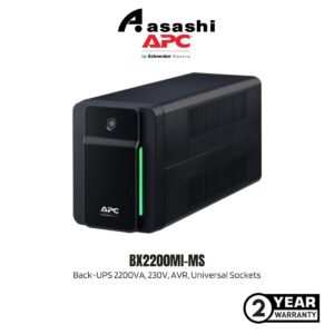 APC BX2200MI-MS Back-UPS 2200VA, 230V, AVR, Universal Sockets