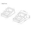 BRATECK BS-70 / BS-70M Series Medium Sized Tilted Desktop Speaker Stand - Brateck BS-70S / Brateck BS-70M Speaker Stand