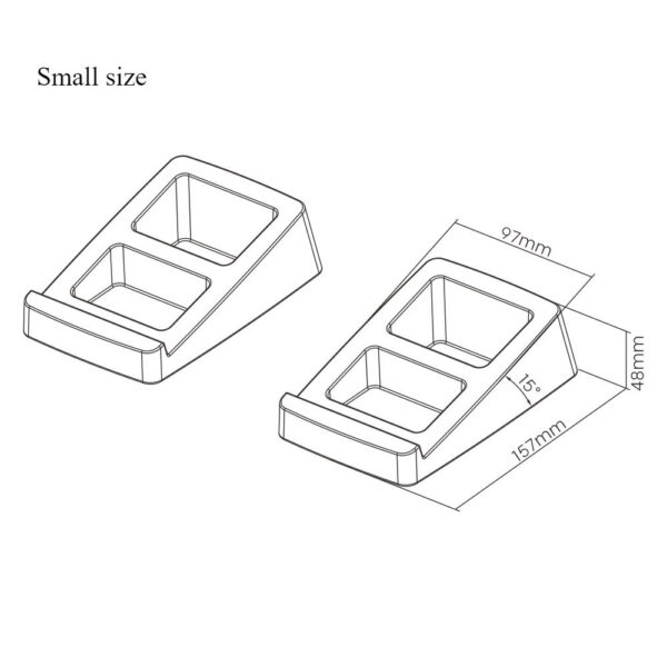 BRATECK BS-70 / BS-70M Series Medium Sized Tilted Desktop Speaker Stand - Brateck BS-70S / Brateck BS-70M Speaker Stand