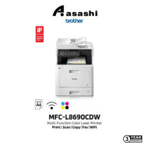 Brother MFC-L8690CDW AIO Color Laser Printer with Fax WiFi Duplex