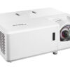 Optoma ZH406ST-W Short Throw Projector, 4000 Lumens, 300,000:1 Contrast Ratio, DuraCore LASER Full HD