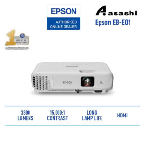 Epson EB-E01 XGA 3300 Lumens 3LCD Projector (NOT CARRY BAG)