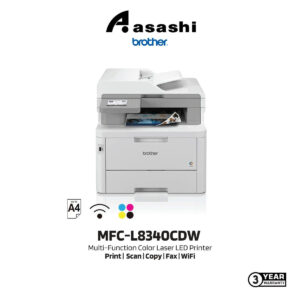 Brother MFC-L8340CDW Color Laser LED Printer (Up to 31ppm/Scan/Copy/Duplex/USB Printing/Network/Wireless/ADF/3 Yrs Warranty)