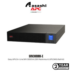 APC Easy UPS SRV3KRIRK-E On-Line SRV 3000VA 230V Rackmount UPS (With Rail kit)