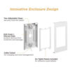 Brateck PAD34-01 Anti-Theft i-4ad Tablet Wall Mount Enclosure - Tablet Stand Enclosure