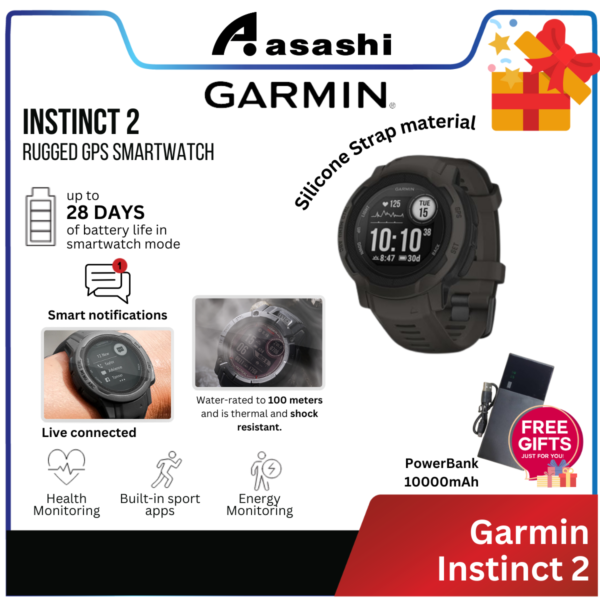 Garmin Instinct 2 Smartwatch | 2 Years Garmin Warranty