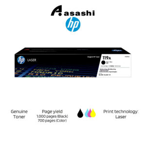 HP 119A Black/Cyan/Magenta/Yellow W2090A W2092A W2091A W2093A Original Laser Toner