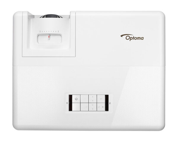 Optoma ZH406ST-W Short Throw Projector, 4000 Lumens, 300,000:1 Contrast Ratio, DuraCore LASER Full HD