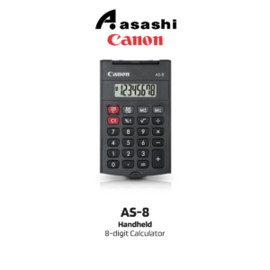 e1a61828573a7f1fb7872619988aaac3.png Canon AS-8 8 Digit Compact Handheld Calculator
