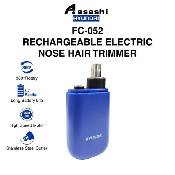 HYUNDAI Portable Electric Rechargeable Nose Hair Trimmer FC-032 FC-052