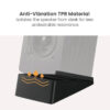 BRATECK BS-70 / BS-70M Series Medium Sized Tilted Desktop Speaker Stand - Brateck BS-70S / Brateck BS-70M Speaker Stand