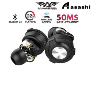 Armaggeddon Hornet 3 TWS True Gaming Wireless Earbuds Dual Driver Low Latency Play Time Up To 32 Hour