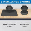 Brateck PAD34-03 Anti-Theft Tablet Kiosk, Locking Countertop Tablet Enclosure