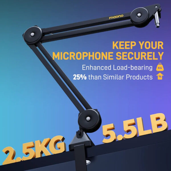 Maono BA37 Microphone Suspension Boom Arm Stand ( BA-37 BA 37 ) AU-BA37
