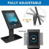 Brateck PAD34-03 Anti-Theft Tablet Kiosk, Locking Countertop Tablet Enclosure