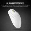 CORSAIR M75 AIR WIRELESS Ultra-Lightweight Gaming Mouse – Black/White (60g, 100hrs)