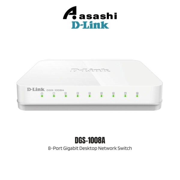 D-Link DGS-1008a 8-Port Gigabit Desktop Network Switch