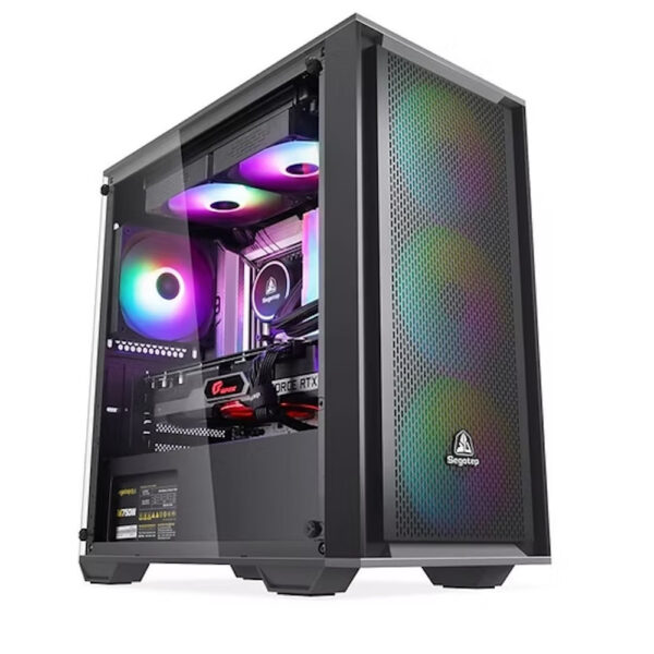 16796995c6623c7151905286c6523a37.jpeg Segotep GANK240-S (Black) TG m-ATX Casing