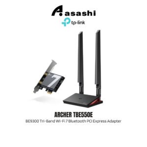 TP-Link Archer TBE550E BE9300 Tri-Band Wi-Fi 7 Bluetooth PCI Express Adapter