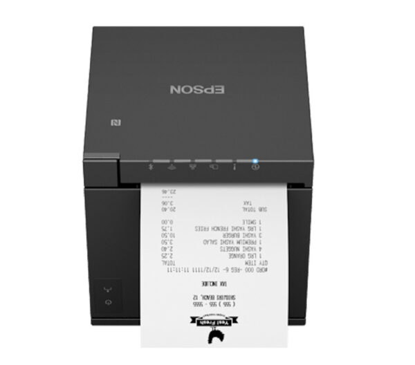 Epson TM-m30III USB + Ethernet + Type C Tablet POS Receipt Printer (White/Black)