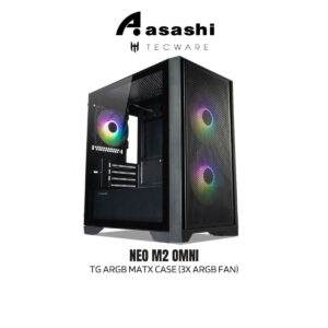 Tecware Neo M2 Omni TG ARGB MATX Case (3x ARGB Fan)