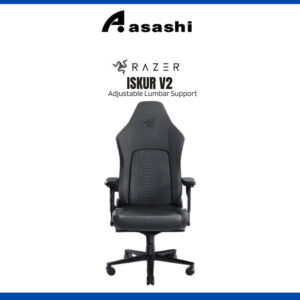 Razer Iskur V2 Gaming Chair | Adaptive Lumbar Support system | Fully Adjustable Lumbar Curve | Foam Cushion | Synthetic Leather