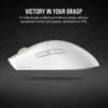 CORSAIR M75 AIR WIRELESS Ultra-Lightweight Gaming Mouse – Black/White (60g, 100hrs)
