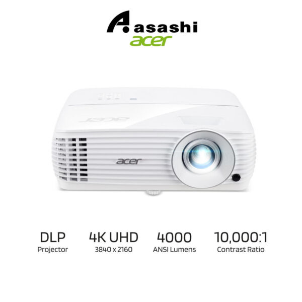 Acer H6815BD 4K UHD 4000 Lumens Gaming & Cinema DLP Projector (HDMI 2.0b x2) Built In Speaker 3W x1