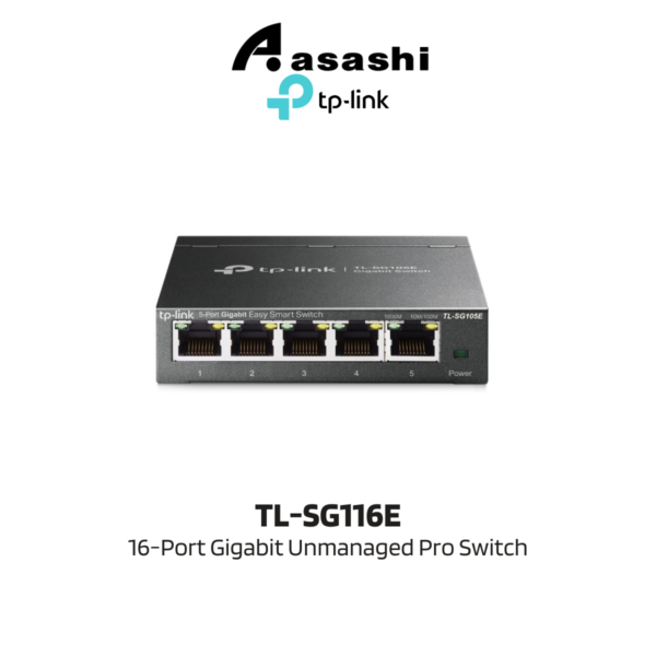 63d62e829660c8390383521f54f25193.png TP-Link TL-SG1016DE 16-Port Gigabit Easy Smart Switch