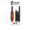 Motorola TLKR T82 Red Walkie Talkie-Up to 8channel sirim approved