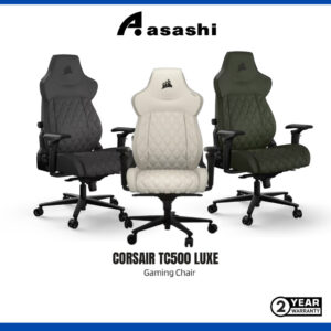 CORSAIR TC500 LUXE Gaming Chair - Shadow (Black) / Frost (White) / Sherwood (Green)