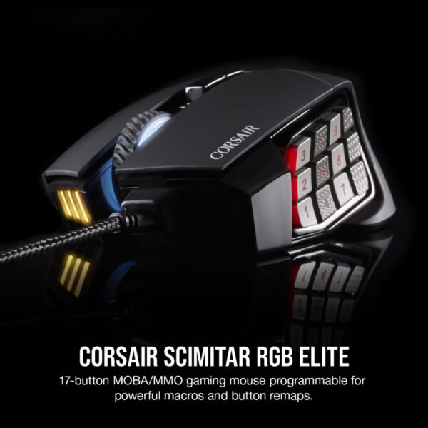 Corsair SCIMITAR RGB ELITE Optical MOBA/MMO Gaming Mouse