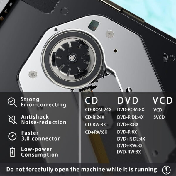 Glink Pop-Up Mobile External Type-C 3.0 DVD-RW