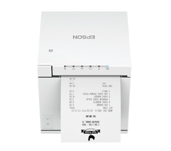 Epson TM-m30III USB + Ethernet + Type C Tablet POS Receipt Printer (White/Black)